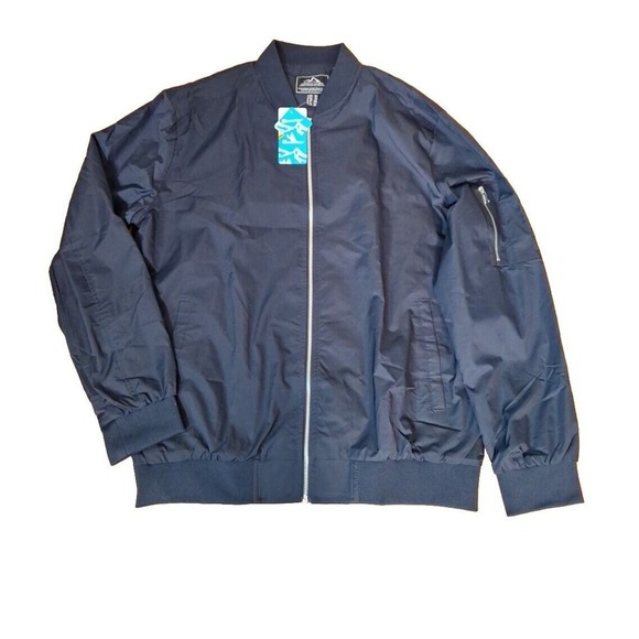 MagcoMsen Navy Blue Outdoor Jacket Lightweight Utility Bomber Jacket Men Size XL - Picture 5 of 10